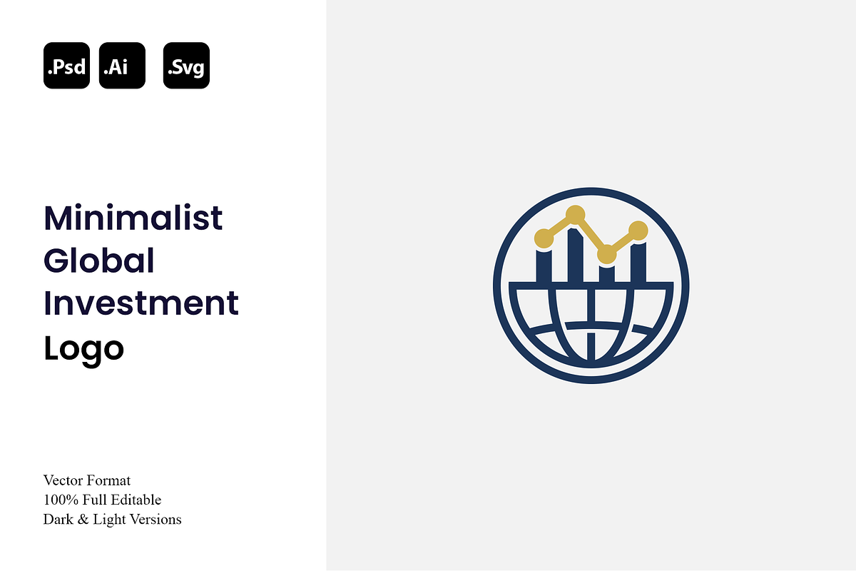 Minimalist Global Investment Logo, a Branding & Logo Template by Luxury Logos (Photo 1 of 4)