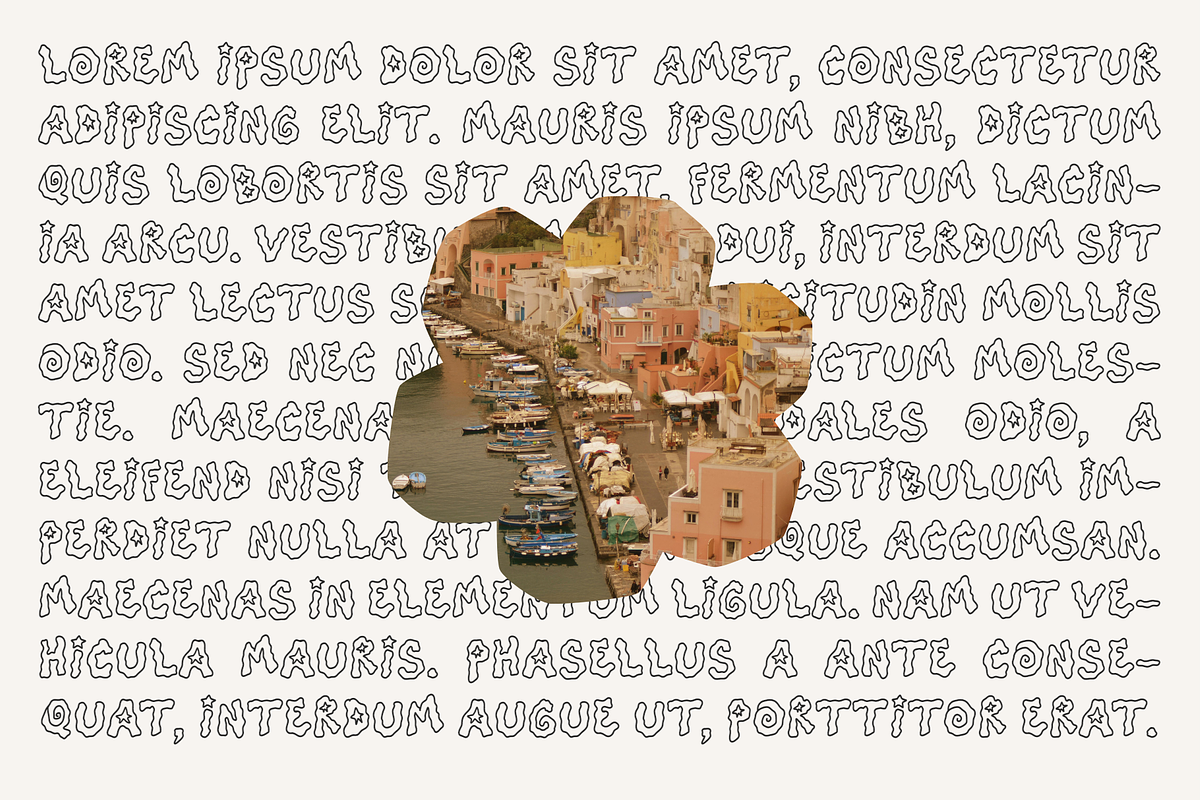 Meltopia Outline Retro Font, a Handwritten Font by Nonceni (Photo 9 of 9)