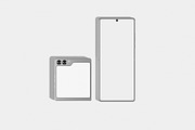 Flip Phone Mockup, an Android Mockup by Unerispace (Thumbnail 3 of 5)