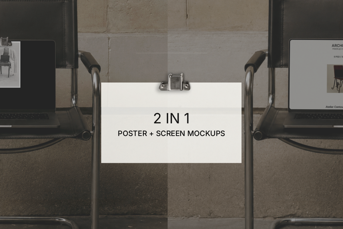 Editorial Branding Mockup Collection, a Mac Mockup by Atelier Contour (Photo 5 of 9)