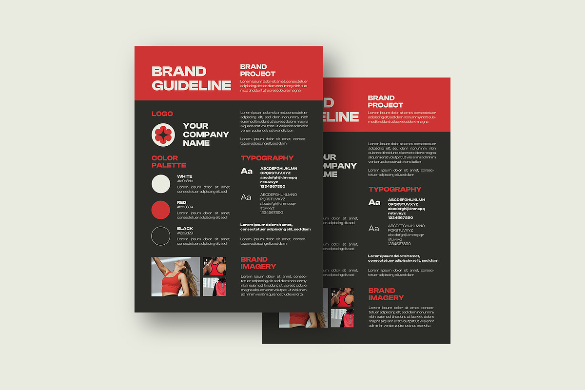 Sportswear Brand Guideline, a Flyer Template by Aiyari Graphic (Photo 2 of 3)