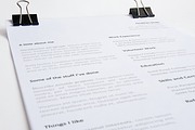 Minimal Resume Template, a Resume Template by 12 Resumes  (Thumbnail 1 of 2)