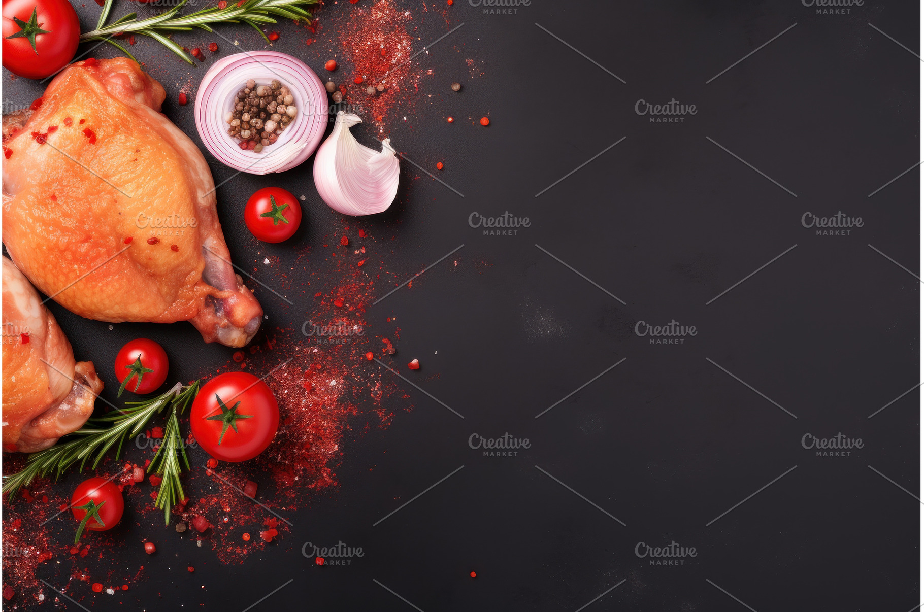 Juicy Chicken leg. Generate Ai, a Food & Drink Photo by Ylivdesign