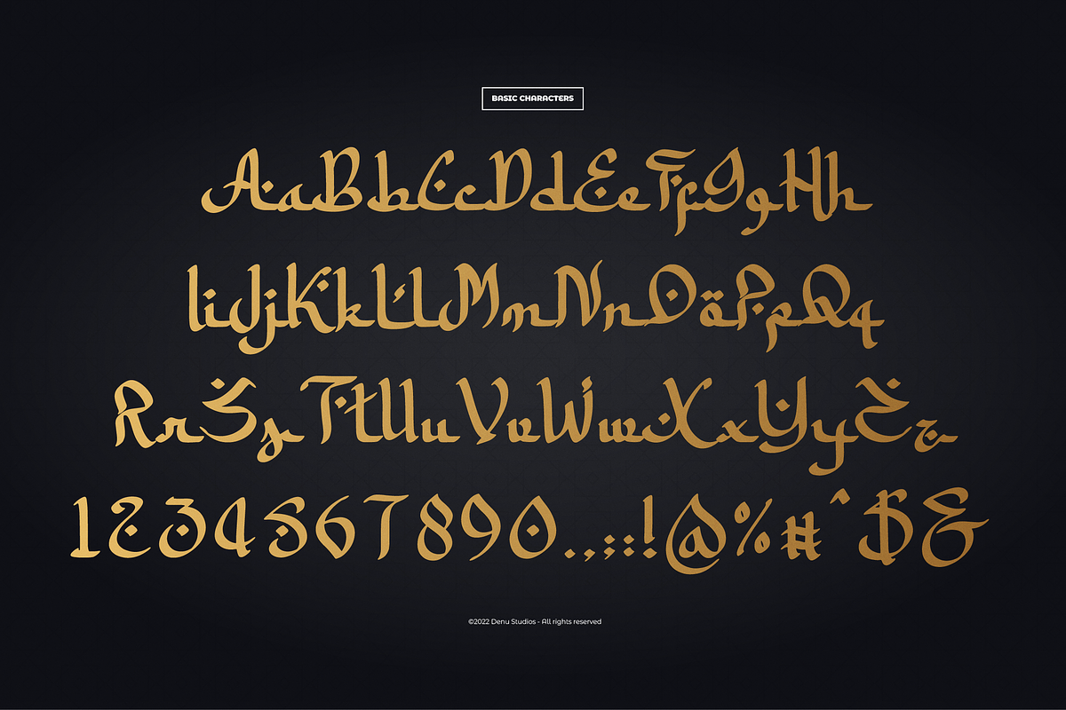Asttahiam | Islamic Style Font, a Script Font by Denustudios (Photo 10 of 12)