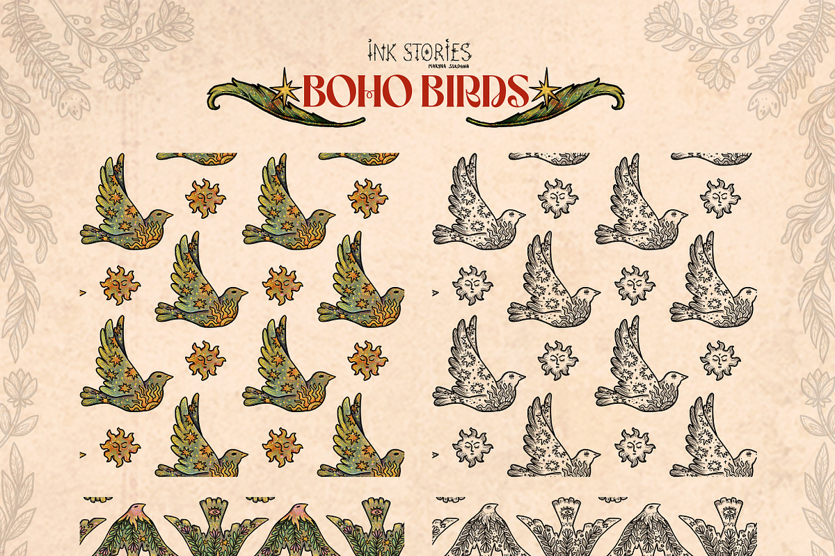 Boho Birds, an Animal Illustration by Ink Stories (Photo 10 of 16)