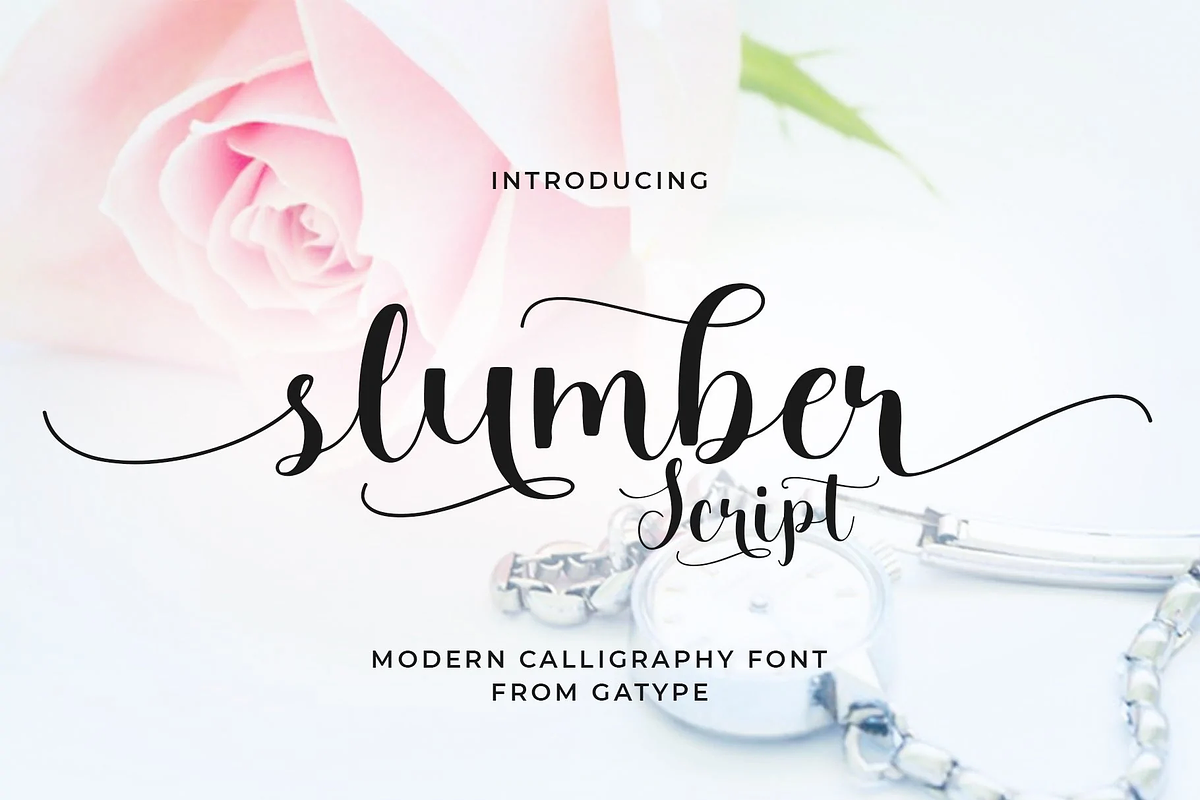 Slumber Script Font, a Script Font by SPEED APEX (Photo 1 of 6)