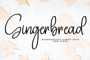 Gingerbread | Script Font, a Handwritten Font by Scratchones (Thumbnail 1 of 8)