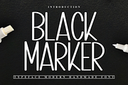 Black Marker, a Serif Font by InermediaSTUDIO (Thumbnail 1 of 6)