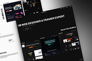 Ash - Portfolio Framer Template, a Landing Page Template by THdesign (Thumbnail 1 of 4)