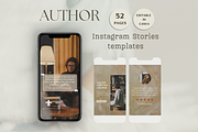 Author instagram story post template, a Social Media Template by Petite Zakka Boutique (Thumbnail 1 of 6)