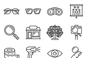 Bundles Set Optical Store Icons, an Outline Icon by adenpinkstore (Thumbnail 11 of 44)