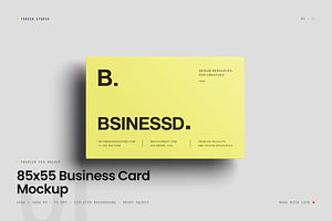 85x55 Business Card Mockup, an Advertising Mockup by Toasin Studio