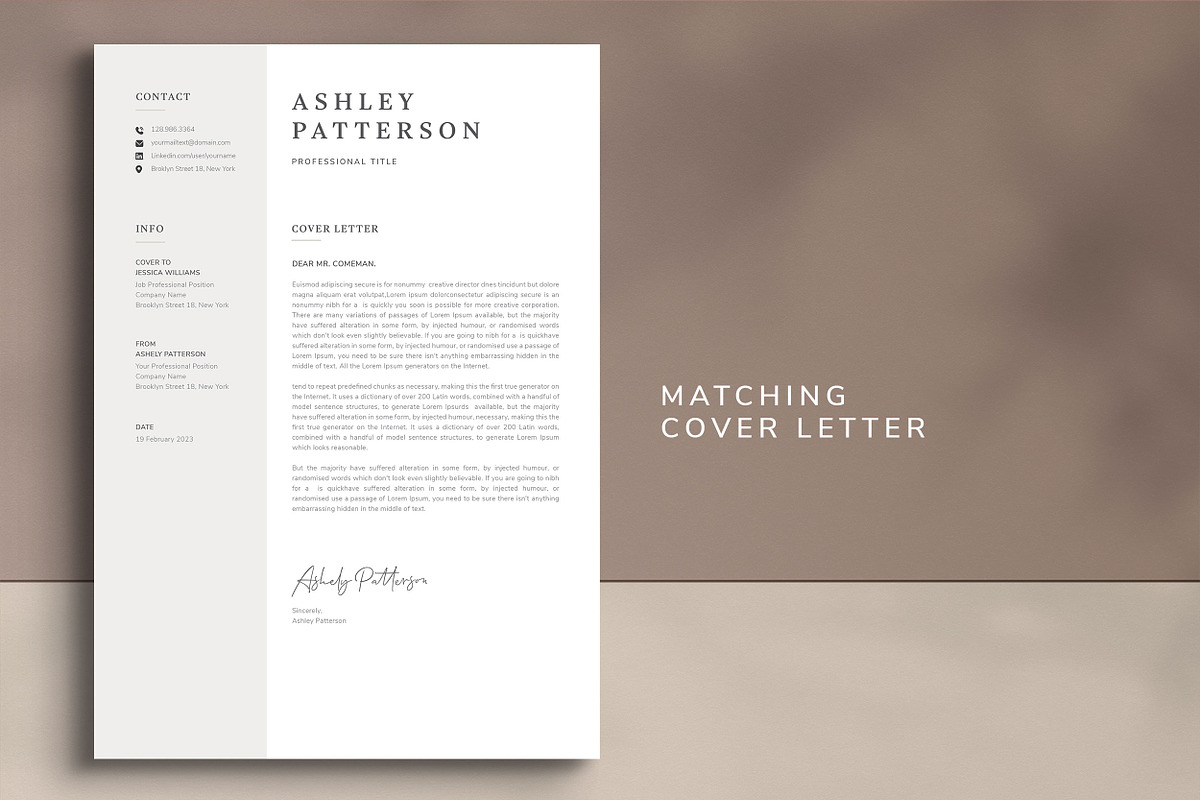 Resume Template 3 Page | CV Template, a Resume Template by UX-group (Photo 3 of 5)