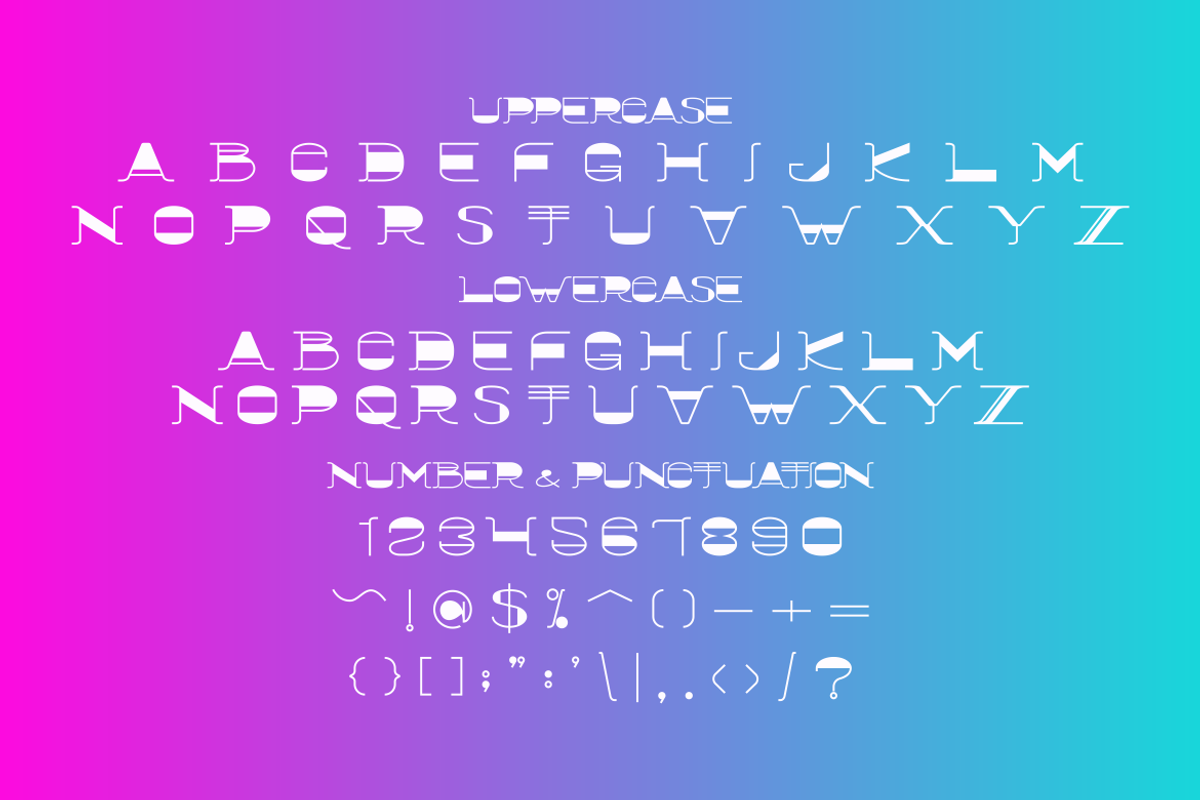 Moctra Electro Font, a Font by PutraCetol Studio (Photo 6 of 6)