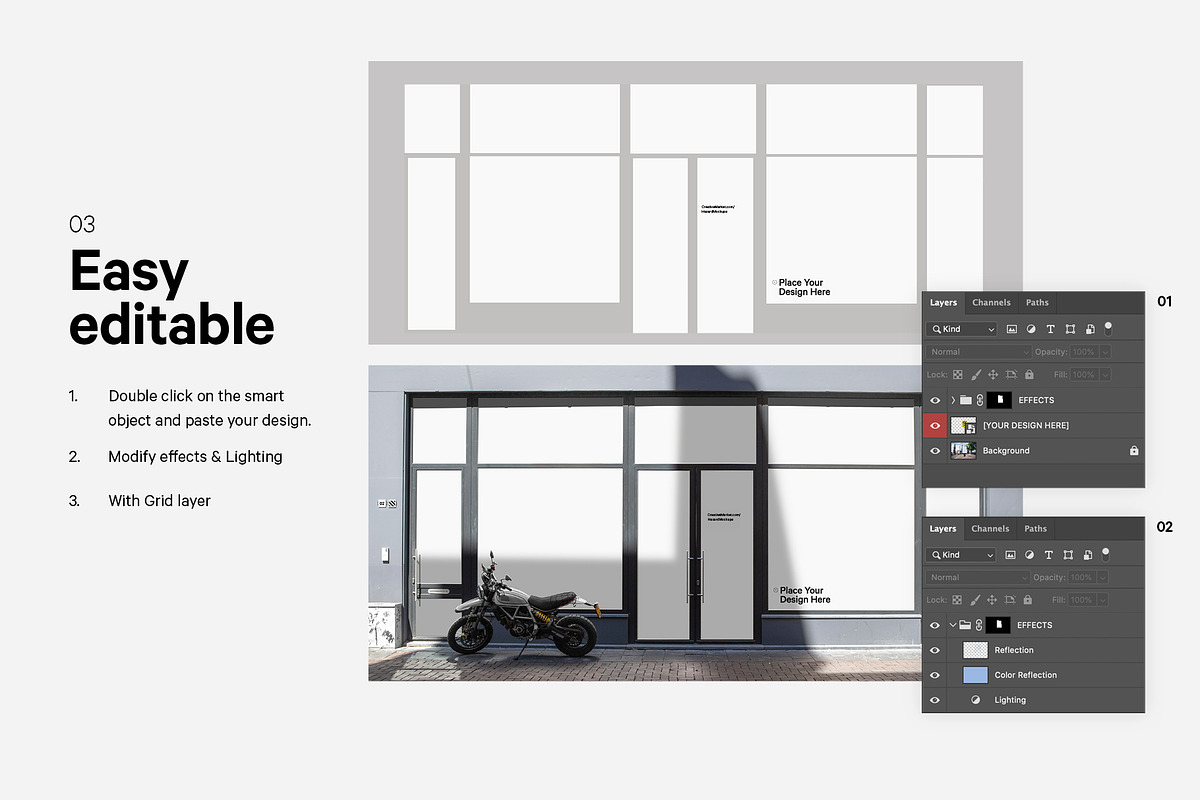 7x Shop Facade Mockup Bundle, an Advertising Mockup by HAZARD MOCKUPS (Photo 5 of 14)