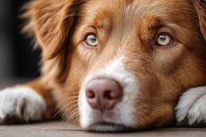 Close up of a dog resting head, an Animal Photo by MistyDay