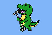 Cute Crocodile Cartoon Vector Icons, an Animal Illustration by Artstorystudio (Thumbnail 6 of 7)