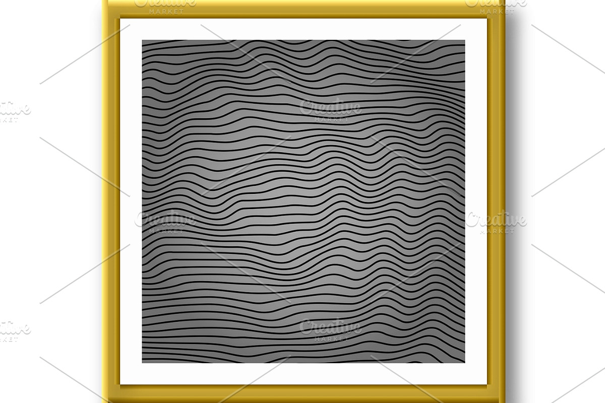 Abstract background with wavy lines, a Pattern Graphic by RODINA (Photo 2 of 3)