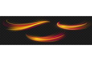 Luminous speed trail wave effects, an Illustration by art PVP - market
