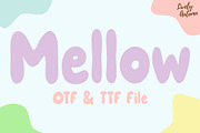 Mellow Font | Chubby Sans Serif Font, a Sans Serif Font by LivelyAutumn11.11 (Thumbnail 1 of 4)