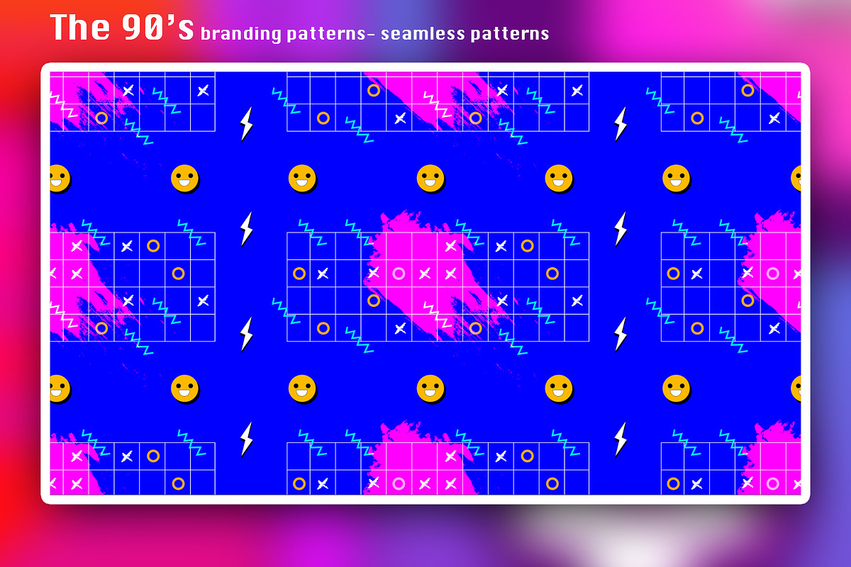 The 90's branding patterns, a Pattern Graphic by Polar Vectors (Photo 10 of 21)