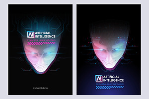 Futuristic posters AI