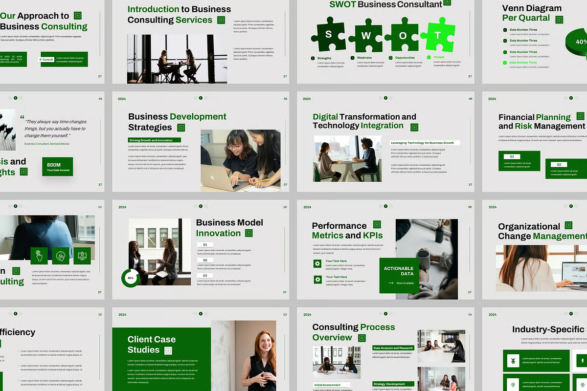 Business Consultant Powerpoint, a Presentation Template by Fit-tee (Photo 2 of 2)