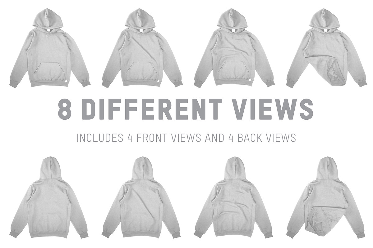Russell Athletic 695HBM Hoodie, a Hoody Mockup by Pixel Sauce™ (Photo 5 of 6)