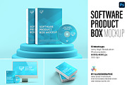 Software Product Box Mockup, a Packaging Mockup by Illusiongraphic (Thumbnail 1 of 25)