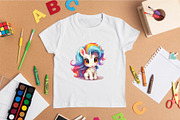 Big bundle of Cute unicorns. TShirt, an Animal Illustration by KENO Mascots (Thumbnail 6 of 10)
