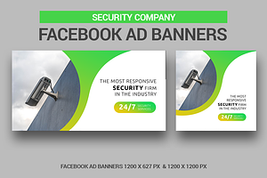 Security Company Facebook Ad Banners