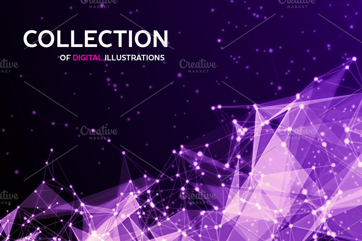 Abstract space backgrounds, an Illustration by Julvil (Photo 2 of 8)