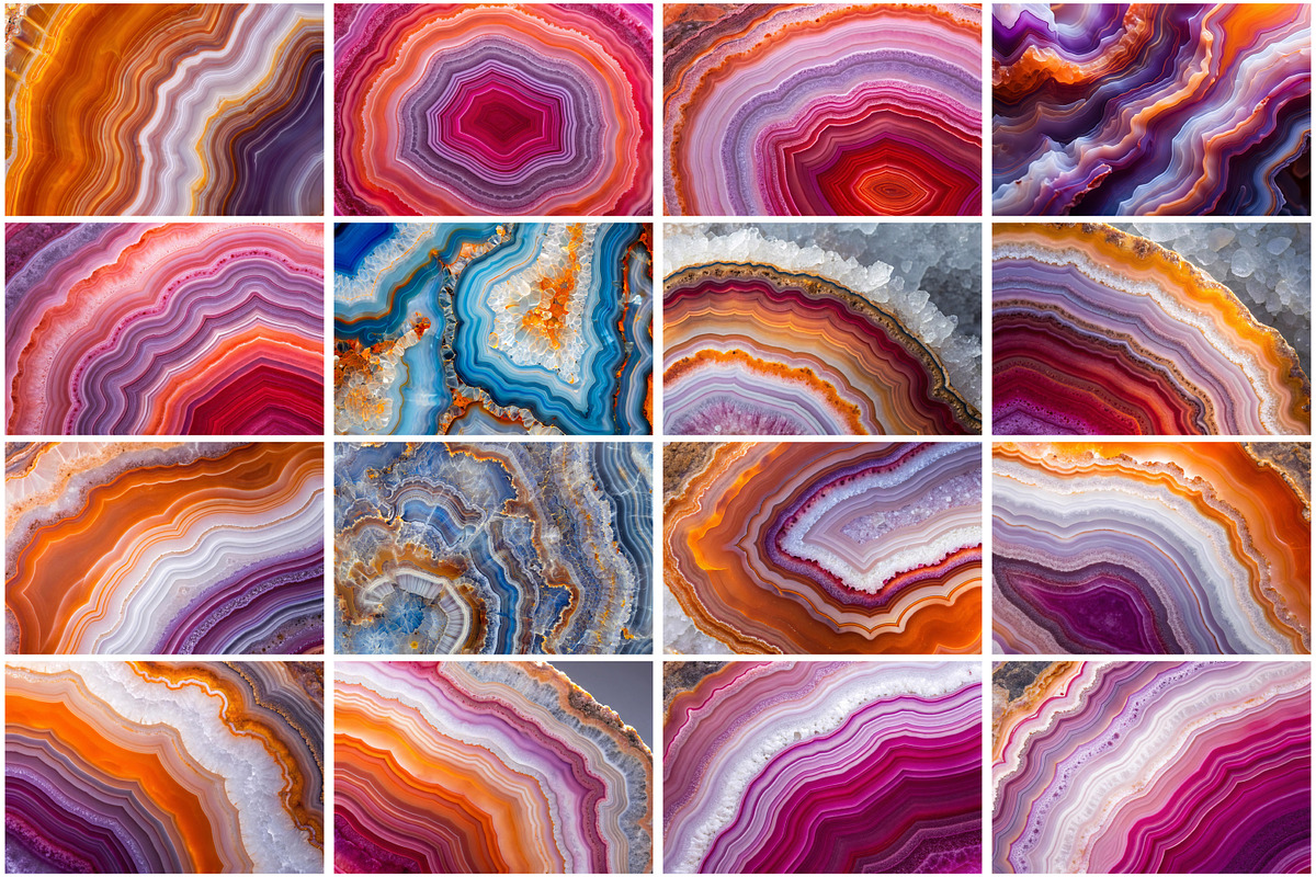 Agate Texture Digital Papers, a Texture Graphic by Forhadx5 (Photo 6 of 11)