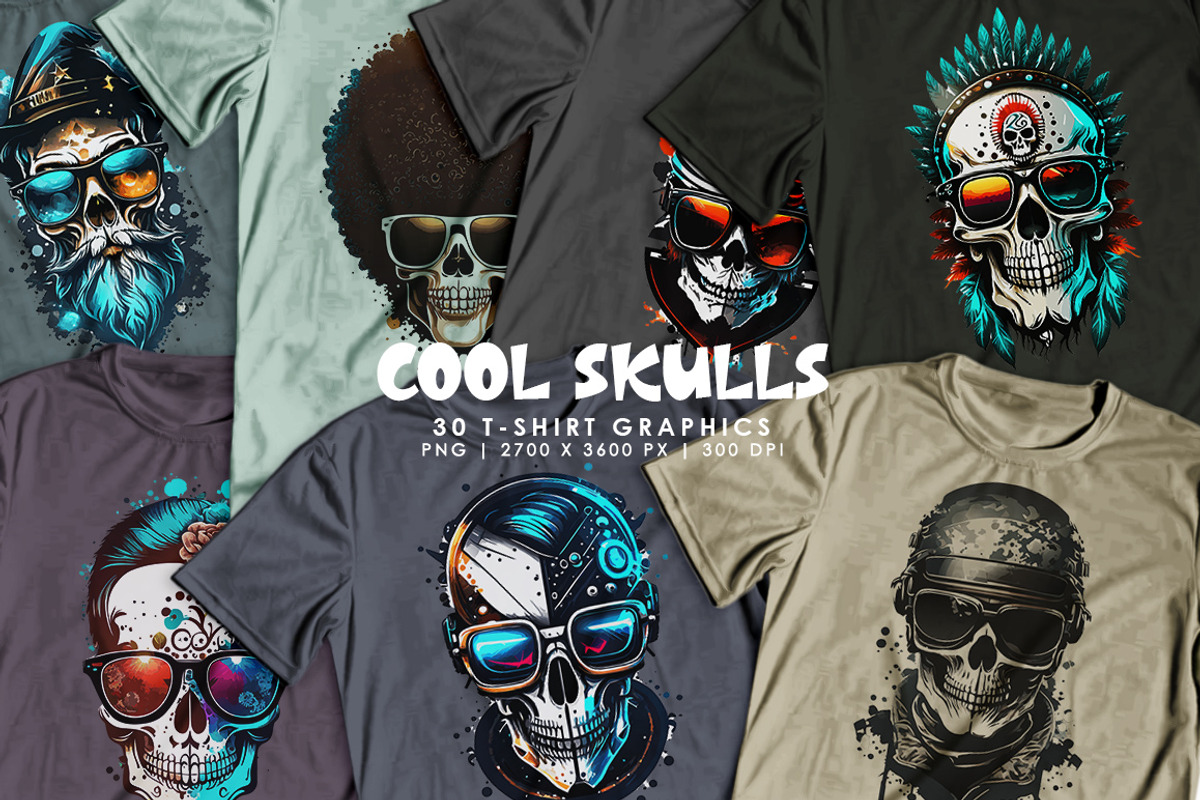 Cool Skulls, a Decorative Illustration by Digital Art Creations (Photo 2 of 5)