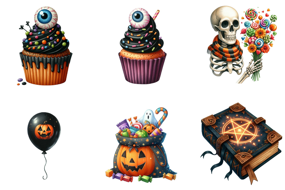 Halloween Clipart Bundle, an Illustration by DreamArtGraphic (Photo 3 of 5)