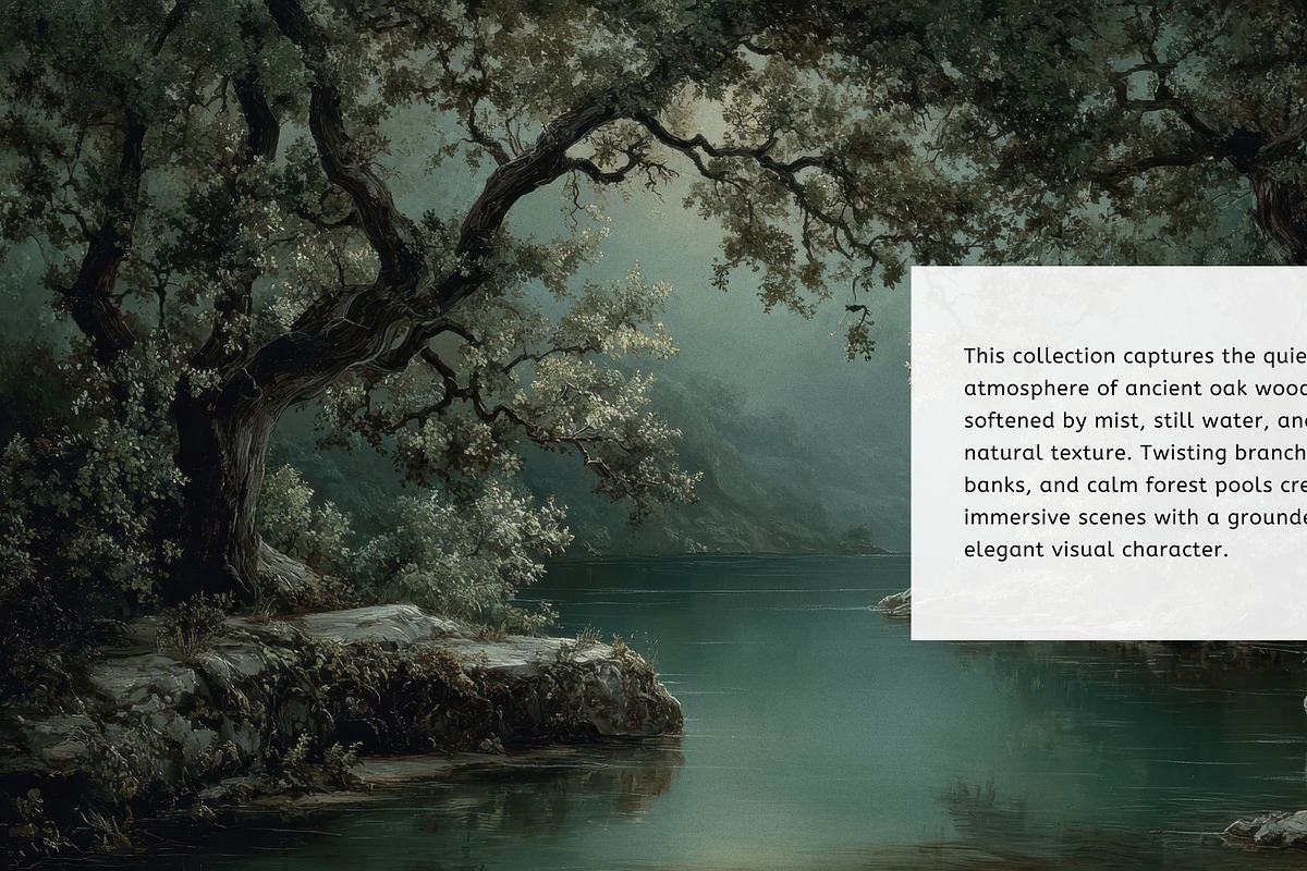 30+ Tuscan Oak Forest Mist Bundle, a Decorative Illustration by Virgo Studio (Photo 2 of 6)