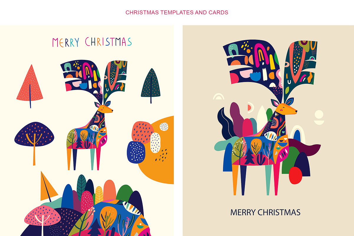 CHRISTMAS Deer, an Animal Illustration by MoleskoStudio (Photo 8 of 9)