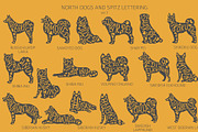North breeds and Spitz Silhouettes, an Animal Illustration by pet design shop (Thumbnail 6 of 10)