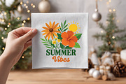 Summer Vibes Png, Floral Summer, a Work Illustration by DreamPrint404 (Thumbnail 2 of 6)