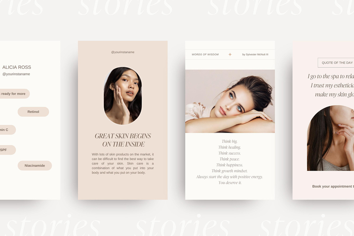 Esthetician Instagram templates, a Social Media Template by LiliesandBerries (Photo 14 of 23)