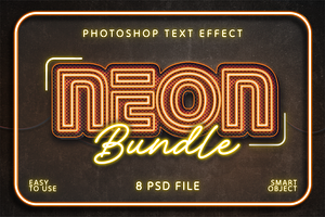 Realistic Neon Sign Pack Text Effect, a Layer Style Add-On by Sixtysix Labs