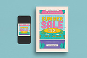 Summer Sale Flyer Set, a Flyer Template by Guuver (Thumbnail 1 of 4)