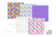 Happy Birthday Digital Paper, a Pattern Graphic by GlamArtZhanna (Thumbnail 2 of 4)
