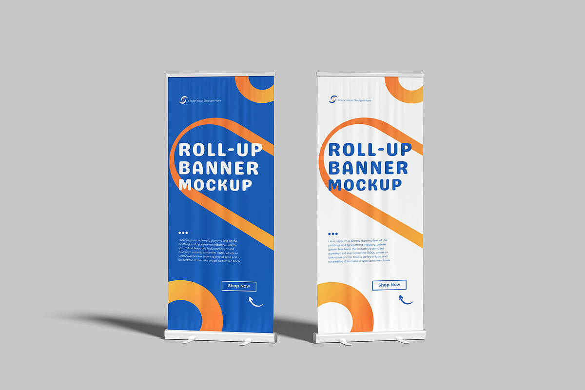 Rollup Banner Mockup, a Print Template by graphictime (Photo 8 of 12)