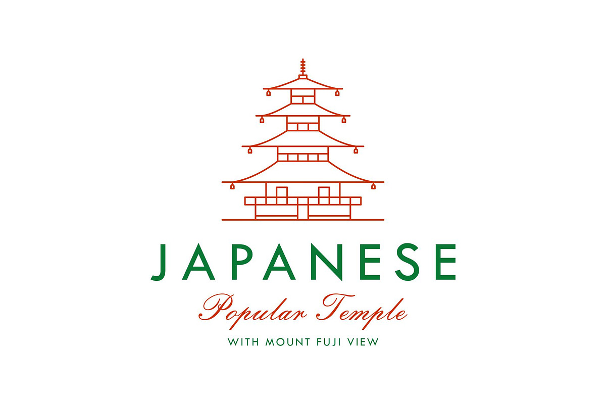 Minimal Japanese Temple Logo, a Branding & Logo Template by Buqancreative (Photo 1 of 3)
