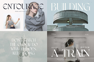 Minimalist Serif Font Bundle