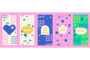 Design with Graphic Memphis Element, an Illustration by the8monkey