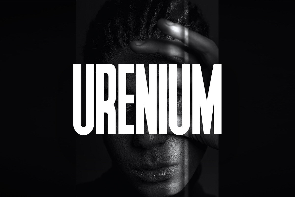 Urenium Poster Typeface, a Font by Design Stag (Photo 1 of 6)