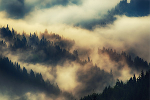 Misty mountain landscape, a Nature Photo by Nature and travel