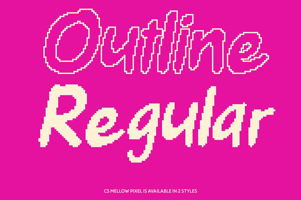CS Mellow Pixel, a Handwritten Font by Craft Supply Co. (Photo 4 of 8)
